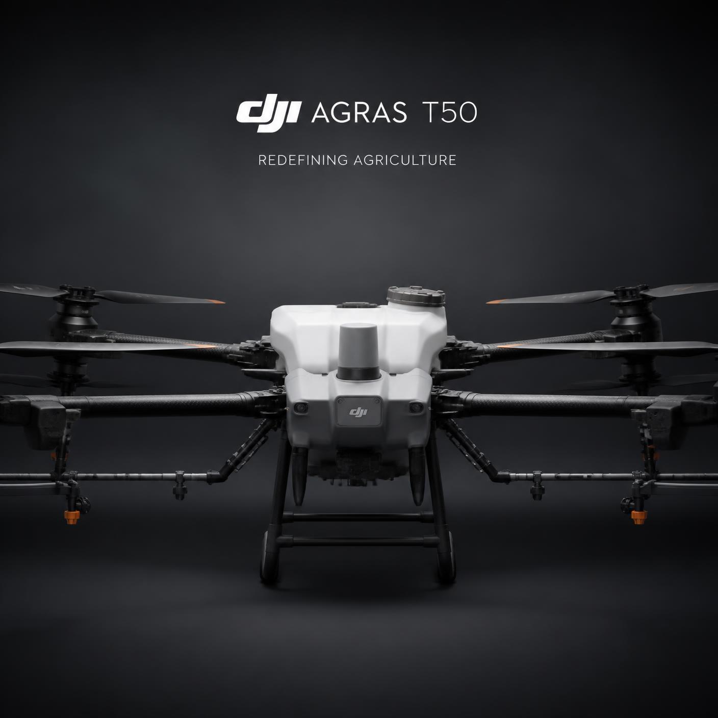DJI T50 vedere frontală